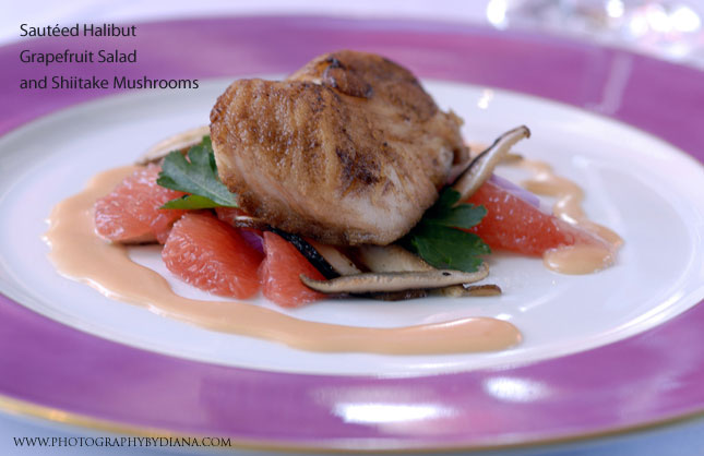 ** This photograph is copyrighted and protected, visit www.photographybydiana.com for more information  **    photo of: Jimmy Bradley Sauteed Halibut 
